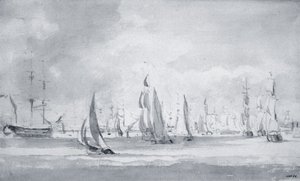 Navi nel Tamigi da John Constable